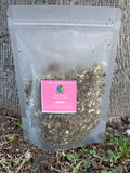 FOR HER TEA/ Para Ella Te/ St Johns Bush, Jamaican Dog Blood, Red Clover , Damiana, Hydrangea, Red Raspberry Leaves/ Women's Tea Blend