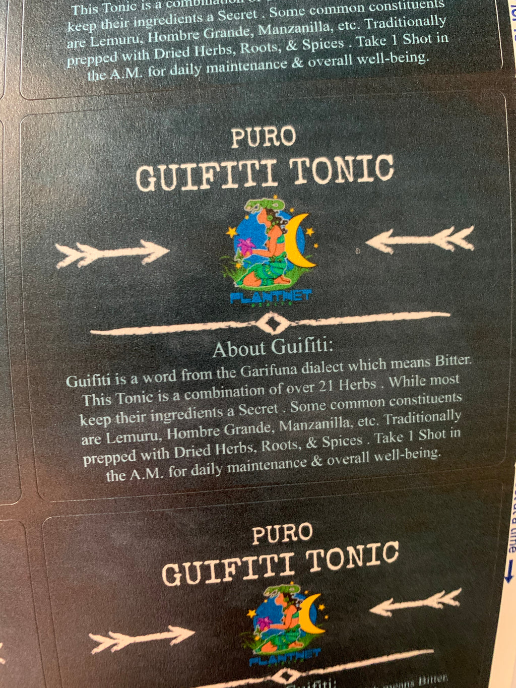 Puro Guifiti Tonic 8oz. or 16oz (ReadyMade) Non-Alcoholic, Gifiti, Herbal tonic,Roots tonic,roots decoction,revitalizer,wellbeing,energizer,stamina boost,cleanser
