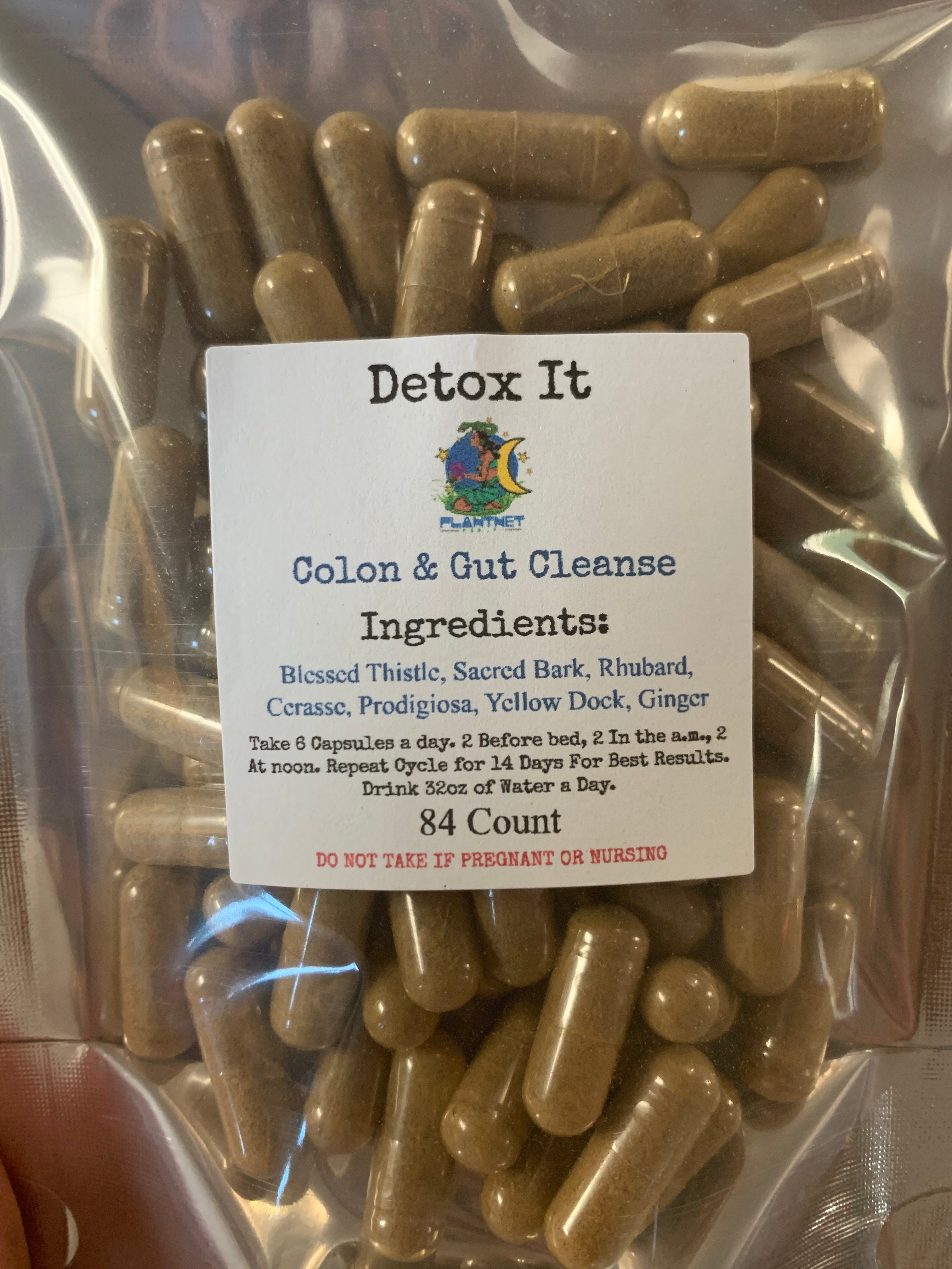 Detox It ( Gut & Colon Cleanser ) Detoxification/ detoxify/ purge/ gut cleanse/ colon cleanse/ cleanse / cleanser/